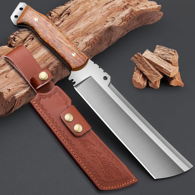 VARLEA Machete with Sheath for Cutting Trees Heavy Duty, for Yard Work and for Bushcrafting Knife Sickle for Clearing Brush Garden Tools Construction Blade - Image 1